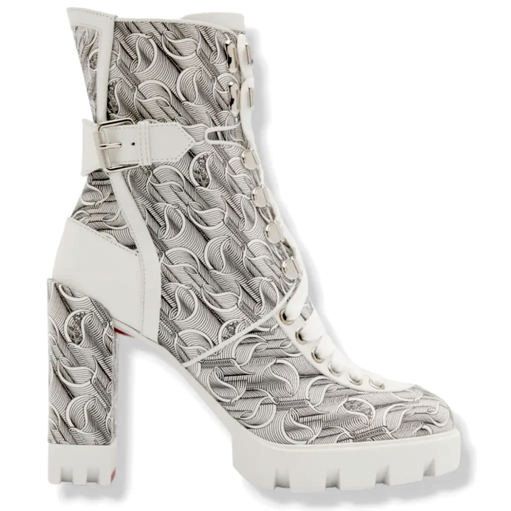 NWT CHRISTIAN LOUBOUTIN COMBAT BOOTS